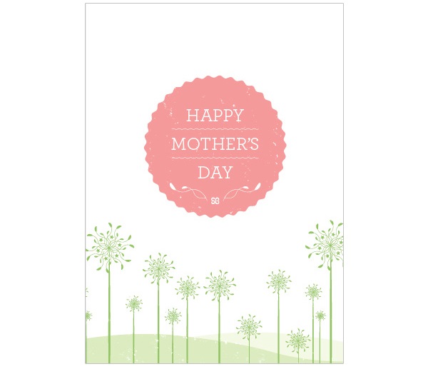 Front: Happy Mother's Day