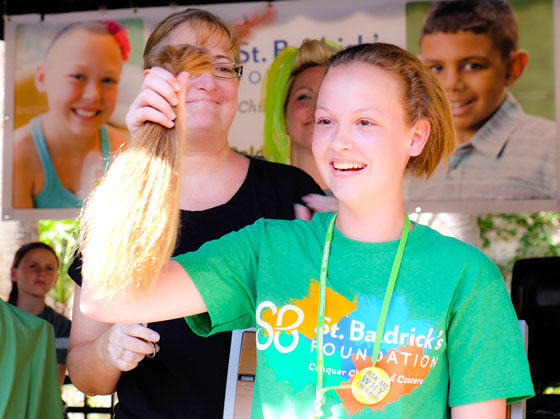 donate hair to children's cancer charity