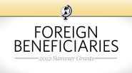 St. Baldrick's 2012 Summer Grants: Foreign Beneficiaries