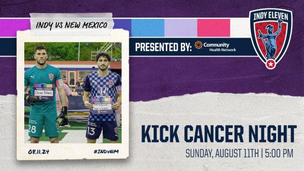 Indy Eleven Kick Cancer Night Event Logo