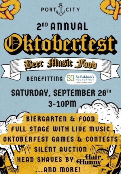 Oktoberfest for St. Baldrick's Event Logo