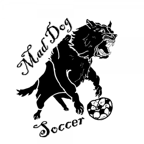 Mad Dog Soccer Game Fundraiser Logo