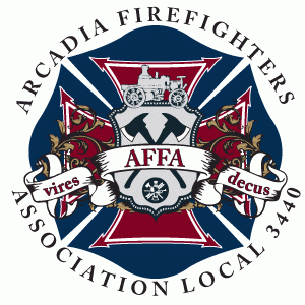 Arcadia Firefighters Team Logo