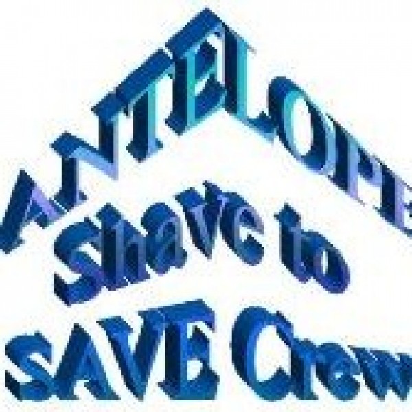 The Antelope Shave to Save Crew Team Logo