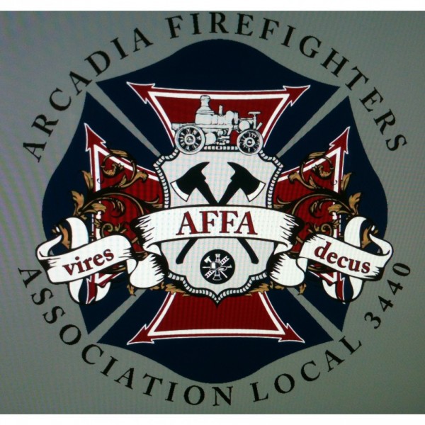 Arcadia Firefighters Association Team Logo